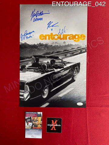 ENTOURAGE_042 - 11x17 Photo Autographed By Adrian Grenier, Jerry Ferrara, Kevin Dillon & Kevin Connolly