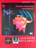 GEEZER_500 - 12x12 Photo Autographed By Geezer Butler