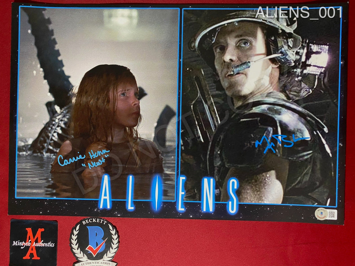 ALIENS_001 - 11x17 Photo Autographed By Michael Biehn and Carrie