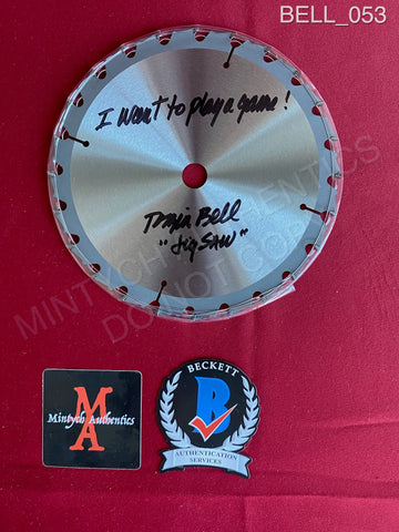 BELL_053 - Real 7" Steel Saw Blade Autographed By Tobin Bell