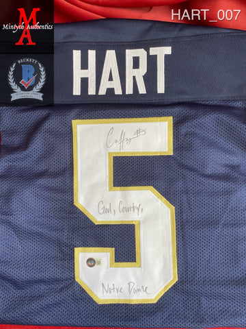 HART_007 - Notre Dame Custom Jersey Autographed By Cam Hart