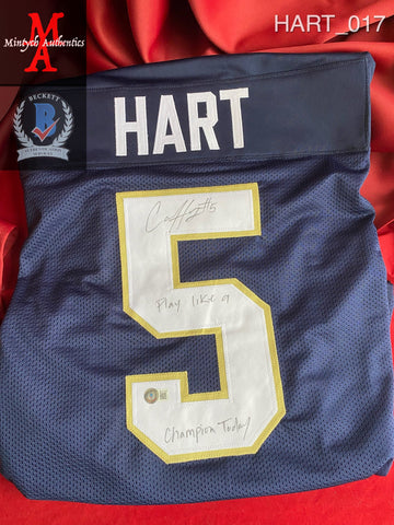 HART_017 - Notre Dame Custom Jersey Autographed By Cam Hart