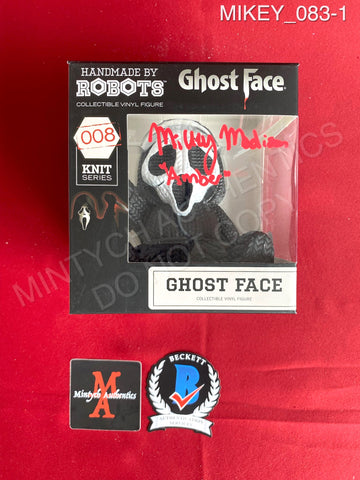 MIKEY_083 - Ghost Face 008 Knit Series Handmade By Robots Vinyl Figure Autographed By Mikey Madison