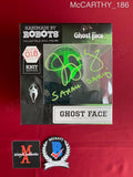 McCARTHY_186 - Ghost Face 018 Knit Series Handmade By Robots Vinyl Figure Autographed By Jenny McCarthy