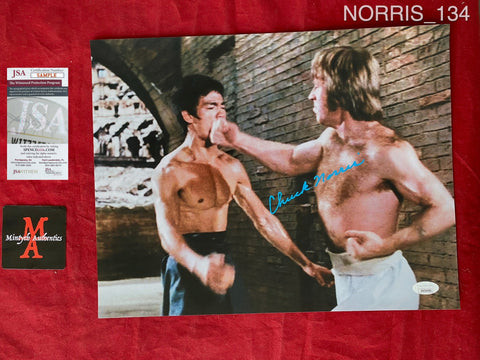 NORRIS_134 - 11x14 Photo Autographed By Chuck Norris