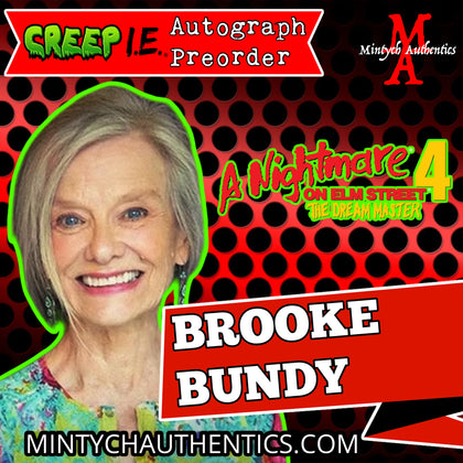 Brooke Bundy Creep I.E. Con Autograph Preorder