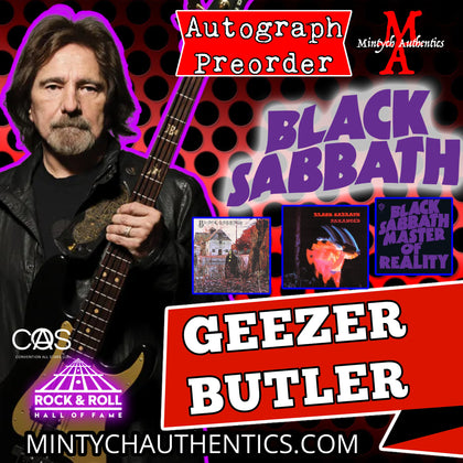 Geezer Butler Autograph Preorder