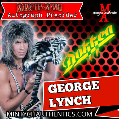 George Lynch Autograph Preorder Monster-Mania 67