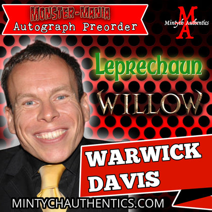 Warwick Davis Autograph Preorder Monster-Mania 67