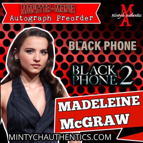 Madeline McGraw Monster-Mania Autograph Preorder