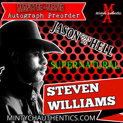 STEVEN WILLIAMS Monster-Mania 66 Autograph Preorder