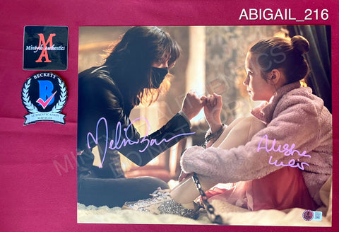 ABIGAIL_216 - 11x14 Photo Autographed By Alisha Weir & Melissa Barrera