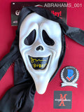 ABRAHAMS_001 - Ghost Face Fun World Scary Movie Mask Autographed By Jon Abrahams