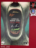 AHS_200 - 11x17 American Horror Story Photo Autographed By Denis O'Hare, Michael Chiklis & Finn Wittrock