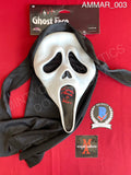 AMMAR_003 - Ghost Face Fun World Mask Autographed By Sonia Ammar