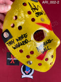 ARI_002 - Jason Voorhees Hockey Mask Mask Autographed By Ari Lehman
