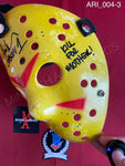 ARI_004 - Jason Voorhees Hockey Mask Mask Autographed By Ari Lehman