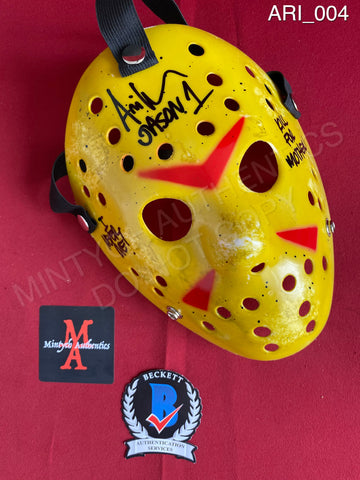 ARI_004 - Jason Voorhees Hockey Mask Mask Autographed By Ari Lehman