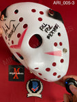 ARI_005 - Jason Voorhees Hockey Mask Mask Autographed By Ari Lehman
