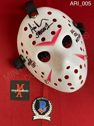 ARI_005 - Jason Voorhees Hockey Mask Mask Autographed By Ari Lehman