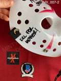 ARI_007 - Jason Voorhees Hockey Mask Mask Autographed By Ari Lehman