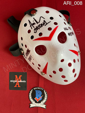 ARI_008 - Jason Voorhees Hockey Mask Mask (IMPERFECT) Autographed By Ari Lehman