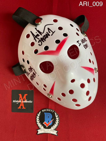 ARI_009 - Jason Voorhees Hockey Mask Mask Autographed By Ari Lehman