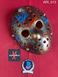 ARI_012 - Jason Voorhees Hockey Mask Mask Autographed By Ari Lehman