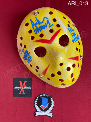 ARI_013 - Jason Voorhees Hockey Mask Mask Autographed By Ari Lehman