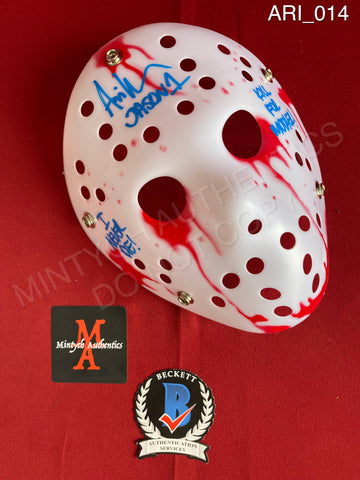 ARI_014 - Jason Voorhees Hockey Mask Mask Autographed By Ari Lehman