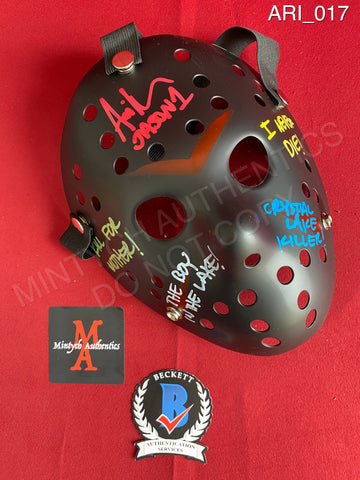 ARI_017 - Jason Voorhees Hockey Mask Mask Autographed By Ari Lehman