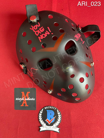 ARI_023 - Jason Voorhees Hockey Mask Mask Autographed By Ari Lehman