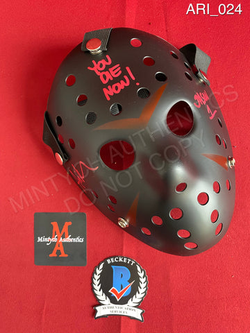 ARI_024 - Jason Voorhees Hockey Mask Mask Autographed By Ari Lehman