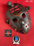 ARI_030 - Jason Voorhees Hockey Mask Mask Autographed By Ari Lehman