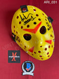 ARI_031 - Jason Voorhees Hockey Mask Mask Autographed By Ari Lehman