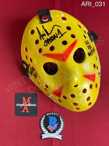 ARI_031 - Jason Voorhees Hockey Mask Mask Autographed By Ari Lehman