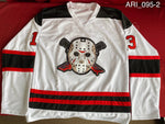 ARI_095 - Jason Voorhees Hockey Jersey Autographed By Ari Lehman