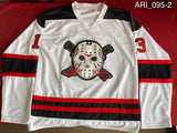 ARI_095 - Jason Voorhees Hockey Jersey Autographed By Ari Lehman