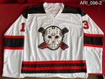 ARI_096 - Jason Voorhees Hockey Jersey Autographed By Ari Lehman