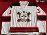 ARI_096 - Jason Voorhees Hockey Jersey Autographed By Ari Lehman