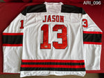 ARI_096 - Jason Voorhees Hockey Jersey Autographed By Ari Lehman