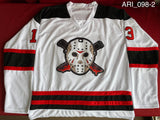 ARI_098 - Jason Voorhees Hockey Jersey Autographed By Ari Lehman