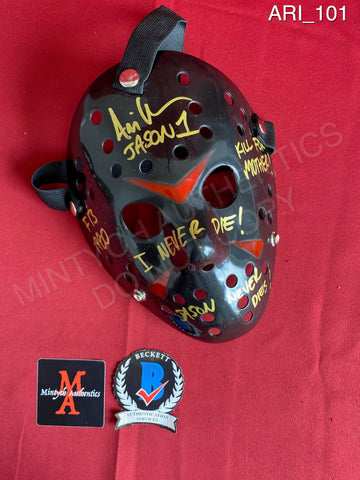 ARI_101 - Jason Voorhees Hockey MaskÊ Jason Voorhees Hockey Mask Autographed By Ari Lehman