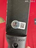 ARI_120 - Black Steel 18" Machete Autographed By Ari Lehman