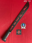 ARI_121 - Black Steel 18" Machete Autographed By Ari Lehman