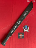 ARI_123 - Black Steel 18" Machete Autographed By Ari Lehman