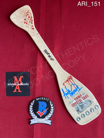 ARI_151 - Friday The 13th Wooden Paddle Autographed By Ari Lehman