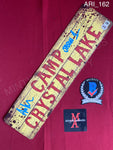 ARI_162 - Camp Crystal Lake Metal Sign Autographed By Ari Lehman
