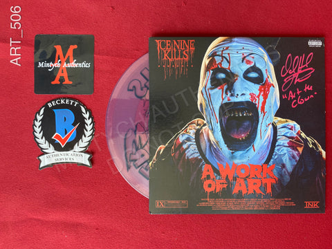 ART_506 - A Work Of Art Ice Nine Kills Record 7" Vinyl Record Autographed By David Howard Thornton