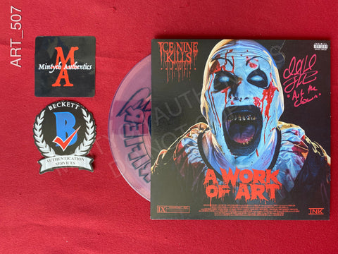 ART_507 - A Work Of Art Ice Nine Kills Record 7" Vinyl Record Autographed By David Howard Thornton